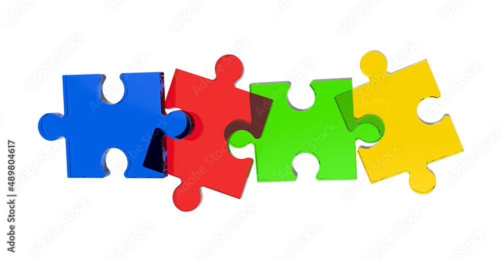 Puzzle connection concept Puzzle connection concept