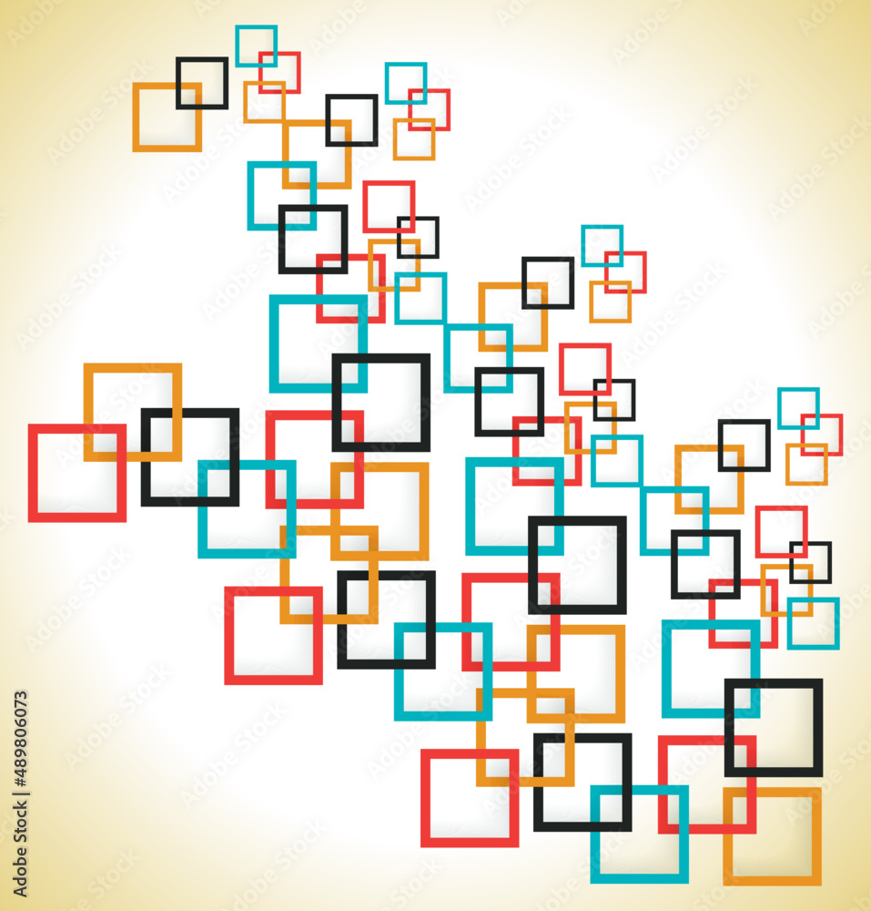 Colorful Square Frame Geometric Pattern Background Colorful Square Frame Geometric Pattern Background