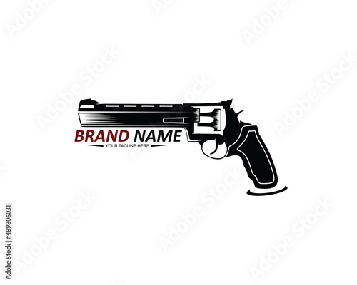 Gun Logo Template. Military and Weapon Logo Design vector