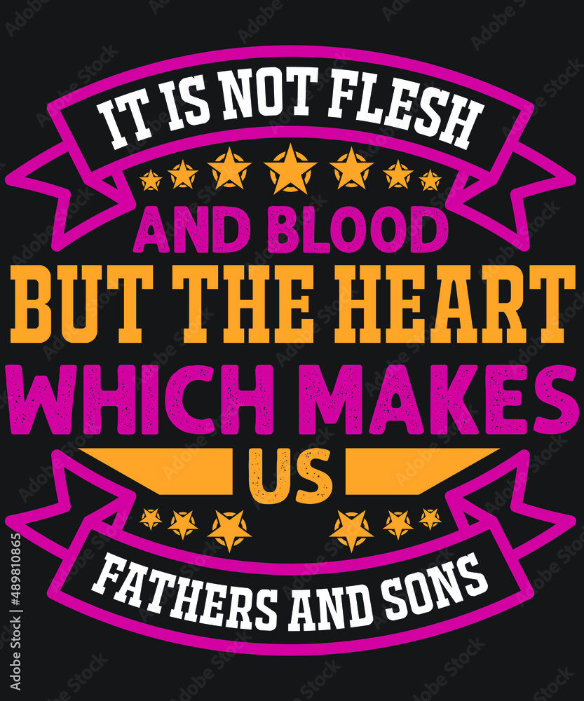 Father's Day T-shirt Design Vector