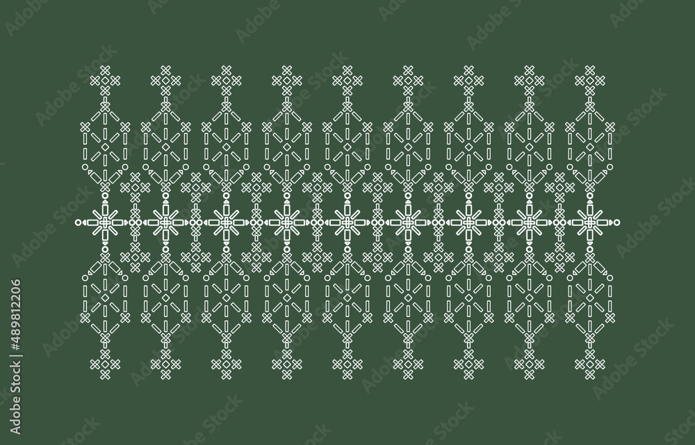 Geometric Ethnic pattern design for background or wallpaper.	
