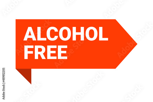 Alcohol free label icon. Zero alcohol icon pharmacy symbol