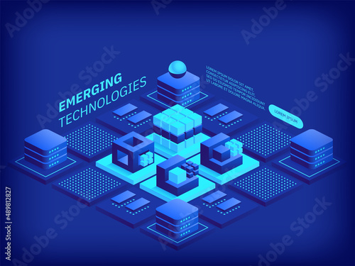 Foto Emerging technologies concept