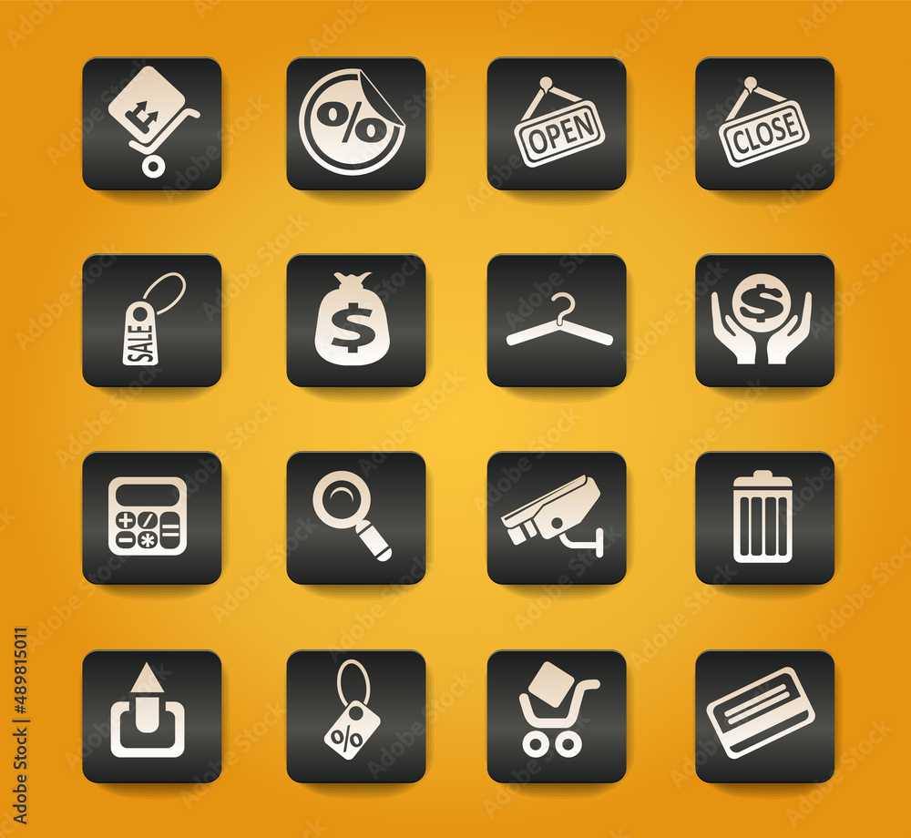 Shopping icons Shopping icons