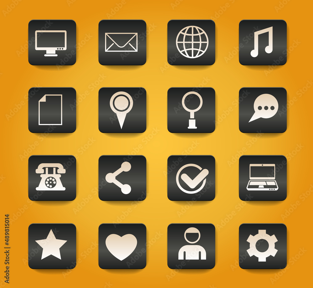 social media icon set social media icon set