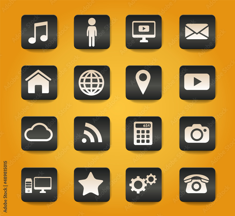 Social media simply icons Social media simply icons