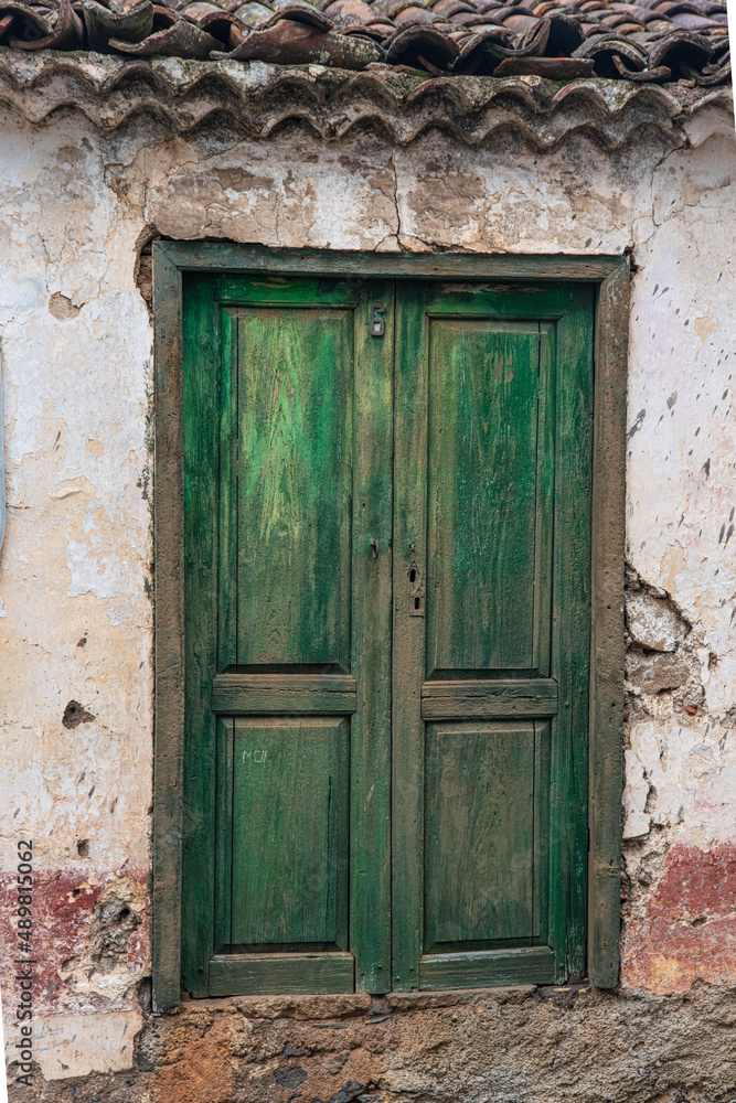 old wooden door