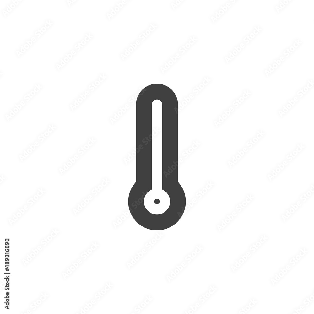 Temperature thermometer vector icon Temperature thermometer vector icon