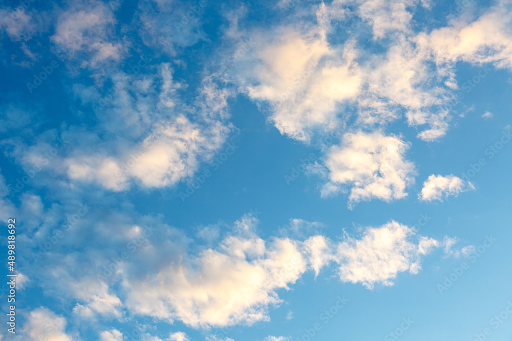 Abstract view to clouds and sky