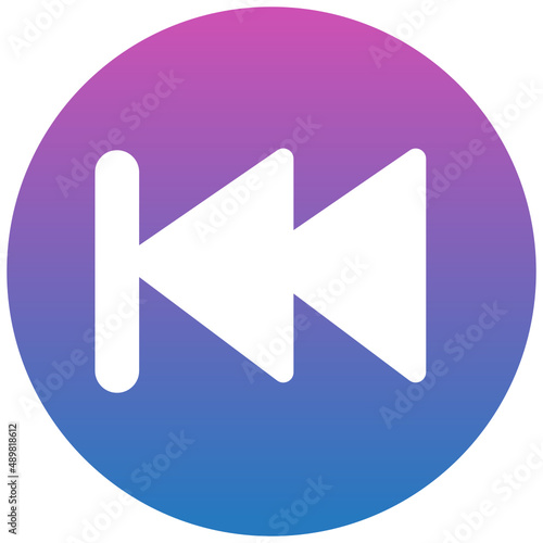 fast backward icon