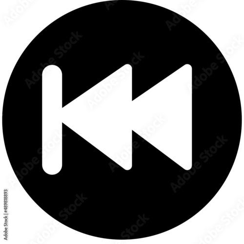 fast backward icon