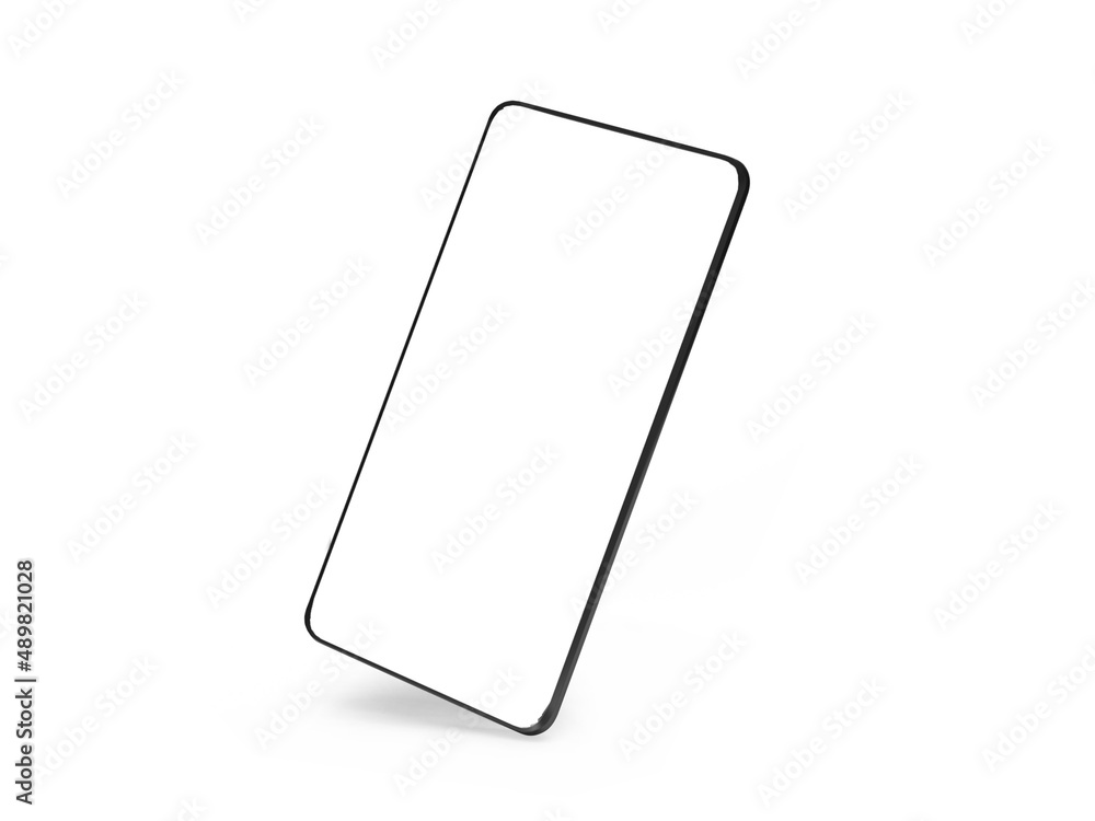 Smartphone 3D Illustration Mockup Scene Smartphone 3D Illustration Mockup Scene