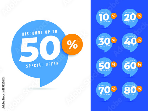 Discount up to 50% special offer banner template