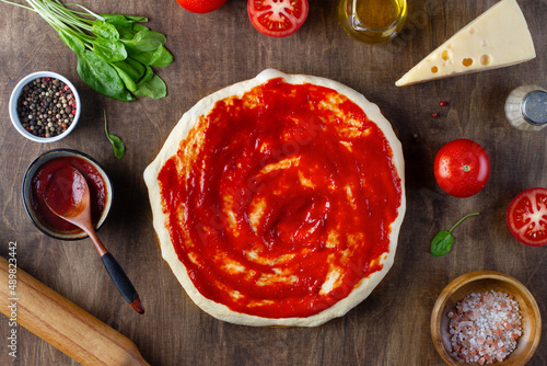 Cooking pizza, 2/5