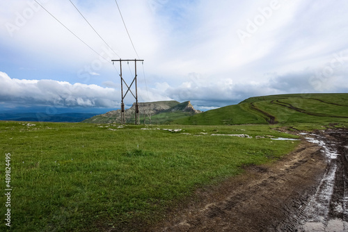The mountain of the Bermamyt plateau in Karachay-Cherkessia  Caucasus  Russia 2021. June