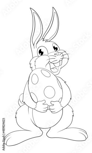 Easter Bunny Cartoon Rabbit...