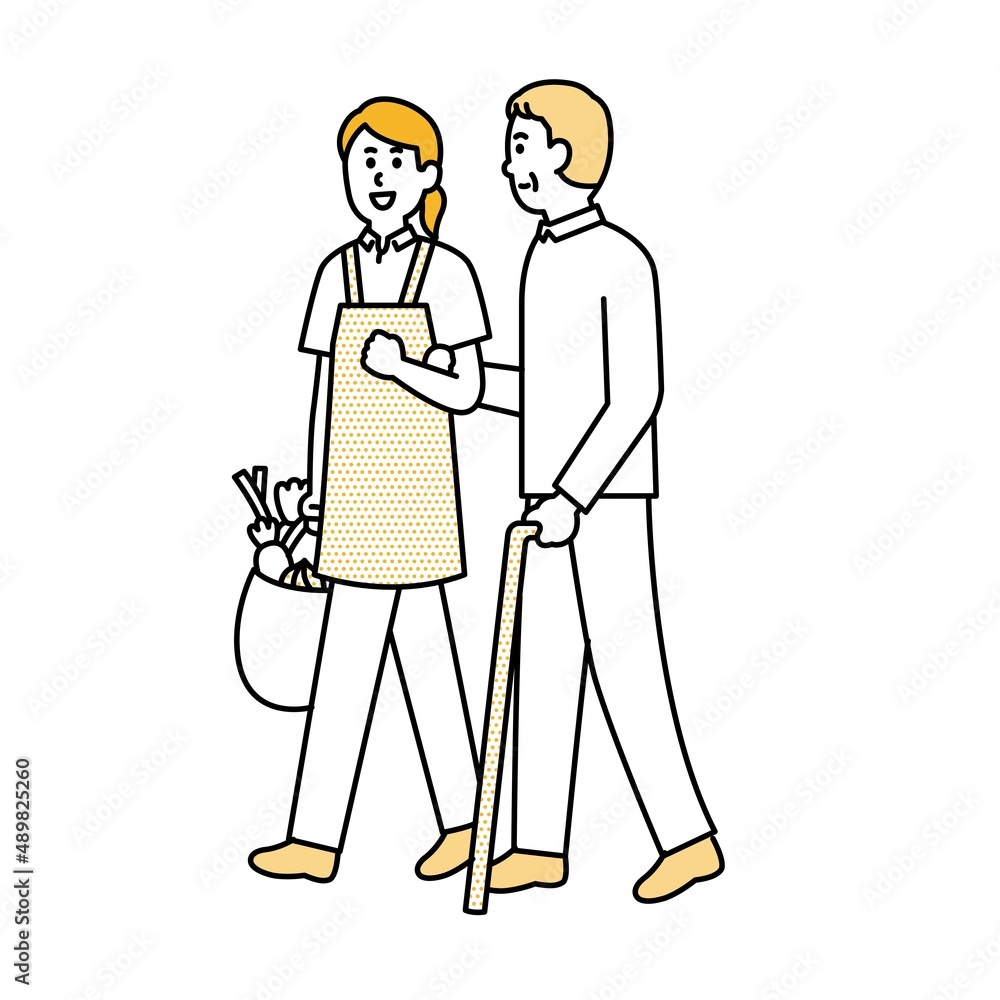 介護師や福祉の人物イラストまとめ 介護師や福祉の人物イラストまとめ