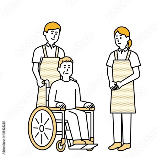 介護師や福祉の人物イラストまとめ