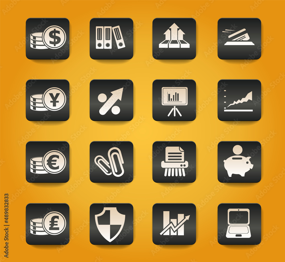 Business and Finance Web Icons Business and Finance Web Icons