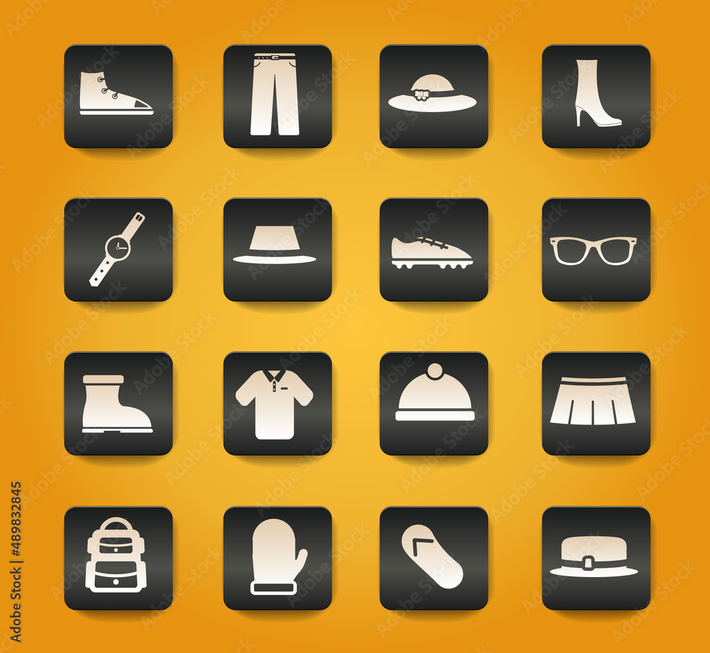 Clothes simply icons Clothes simply icons