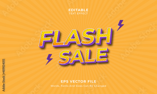 Flash Sale Editable 3d Text effect