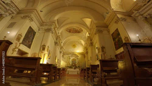 interior of church, Cavaion, Verona Italy photo