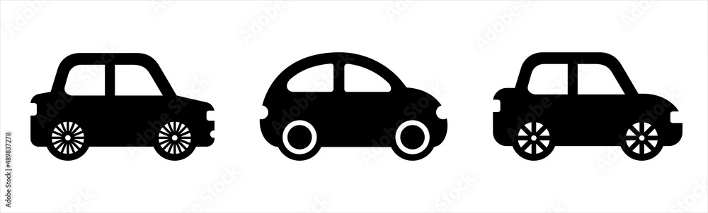 Car icon set. Transport icon symbol, vector illustration