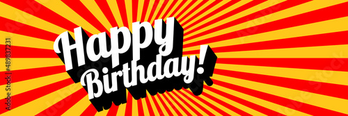 Canvas Print Happy birthday