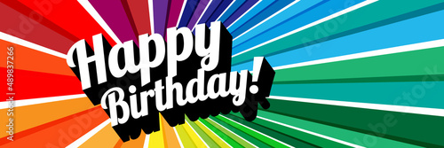 Canvas Print Happy birthday