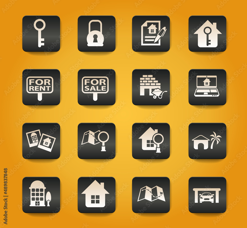 real estate icon set real estate icon set