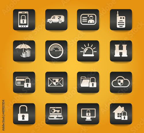 security icon set