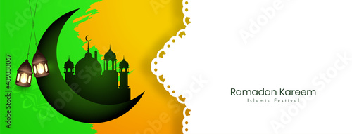 Ramadan Kareem islamic festival celebration cultural banner