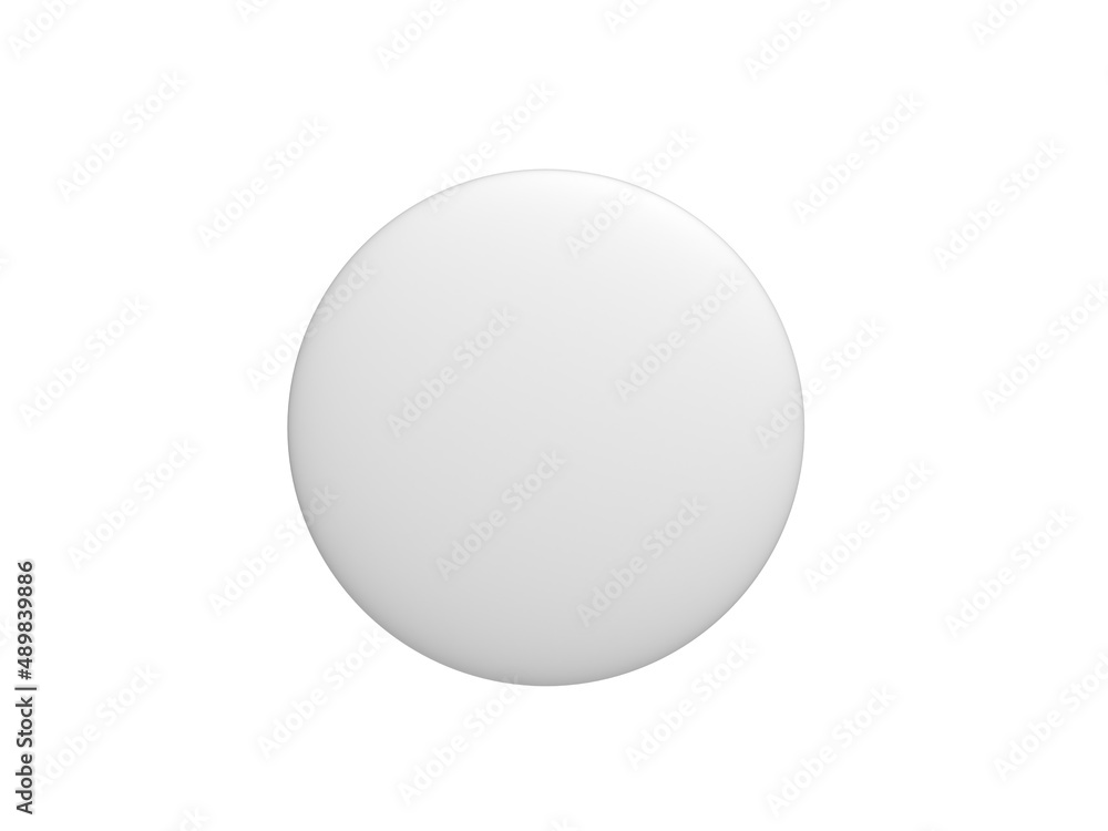 Badge pin brooch isolated on white. Pin button. Mockup. Blank. Empty. Front view. 3d illustration. Badge pin brooch isolated on white. Pin button. Mockup. Blank. Empty. Front view. 3d illustration.