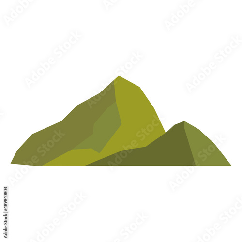 Mountain vector illustration in flat color design