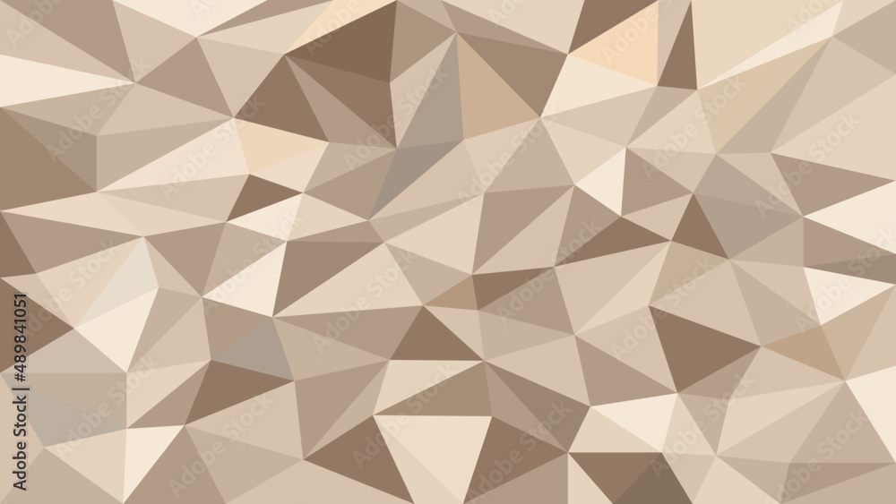 Random sand color theme style of abtract low polygon background