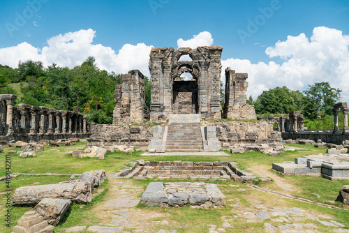 Martand Sun Temple dated 8th Century at Anantnag, Kashmir, India photo