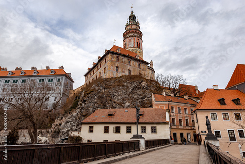 Cesky Krumlov cityscape with castle and old town, Czechia © Sergey Fedoskin
