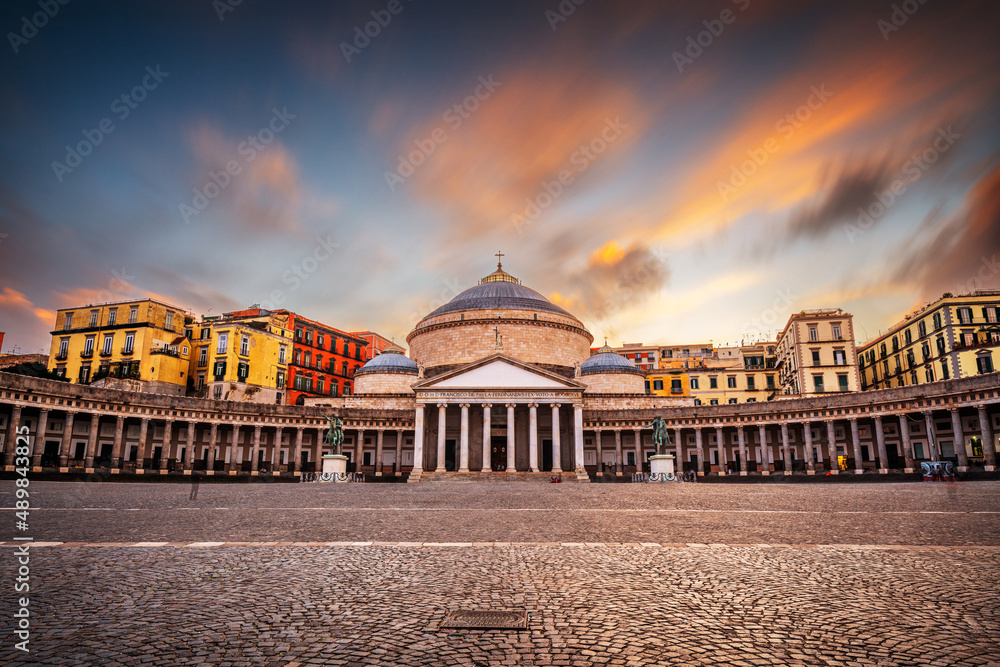Naples, Italy at Plebiscito Square