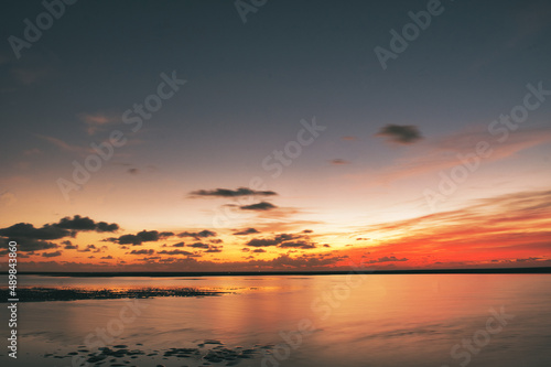 paysage mer coucher de soleil