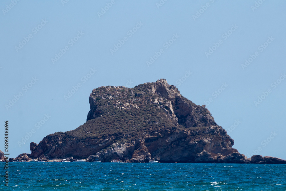 medas islands in the mediterranean sea a sunny summer day with the blue sea