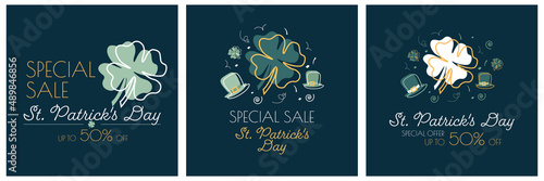 St. Patrick's Day sale set.