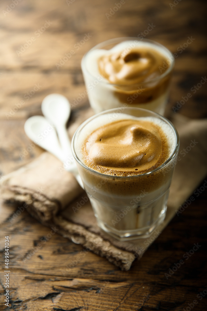 Homemade iced coffee drink for two Homemade iced coffee drink for two