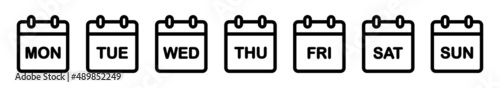 Weekday Icon Set