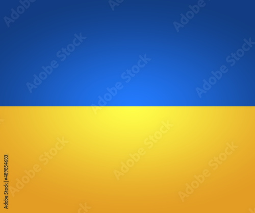 Illustration of two colors, blue and yellow. Big concept banner.