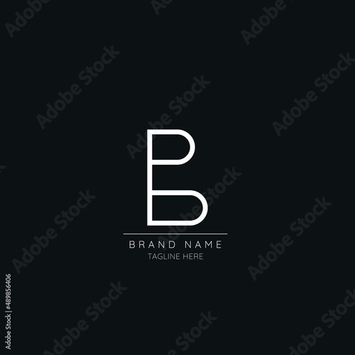 Minimalist Letter B logo icon design. © Flowstudio