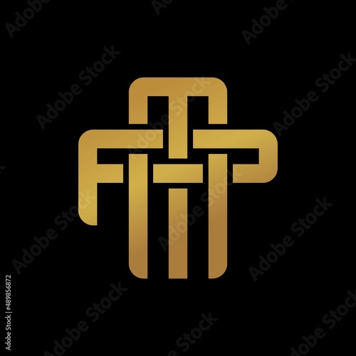 PM or MP monogram logo overlapping.