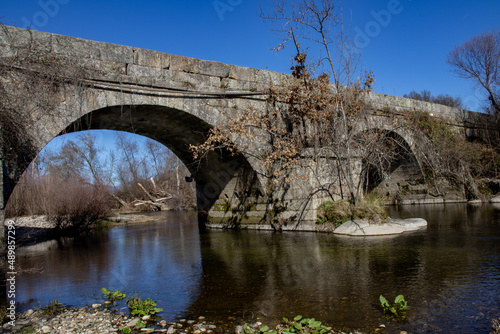Ponte Romana no rio Zêzere na região de Teixoso