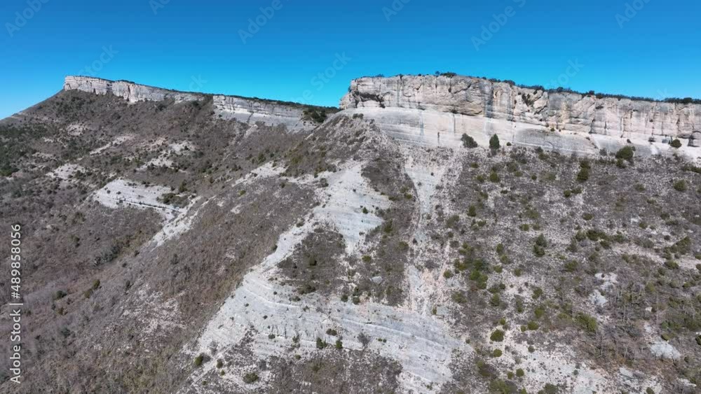 Aerial view from a drone of the Dulla Canals. Merindad de Valdeporres. Las Merindades, Burgos, Castilla y Leon, Spain, Europe Aerial view from a drone of the Dulla Canals. Merindad de Valdeporres. Las Merindades, Burgos, Castilla y Leon, Spain, Europe