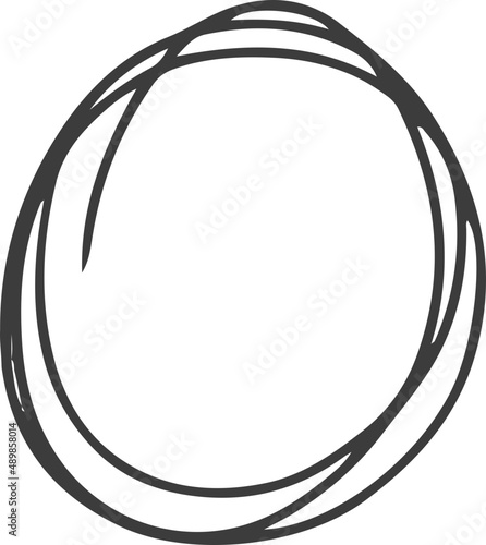 Doodle element . Pencil curves. Simple doodle line. Doodle border. Simple sketch.