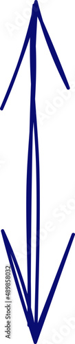 Arrow doodle. Doodle simple sketch. Scrawl element. Hand drawn effect arrow. Notebook drawings.